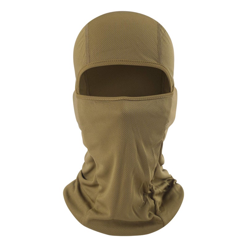 hikevalley Balaclava Face Mask Adjustable Windproof UV Protection Hood (US, Alpha, One Size, Brown) - Image 2